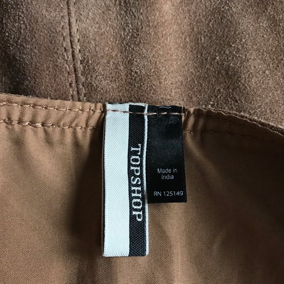 Topshop leather suede skirt - Picture 3 of 4